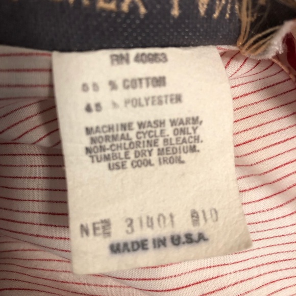 Petite Whitney Lang Striped Button Up Shirt M - Picture 6 of 8